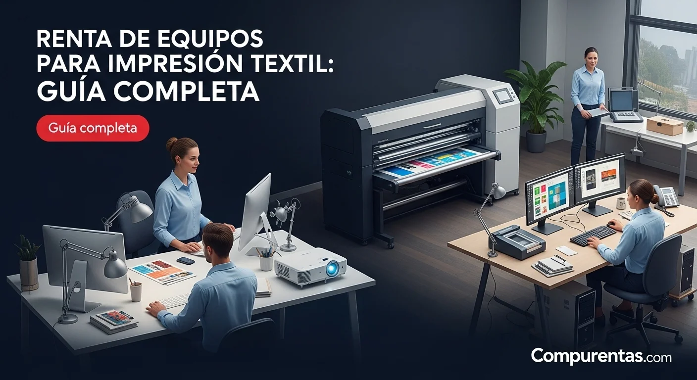 Servicios empresariales de renta de Impresion Textil con mantenimiento incluido